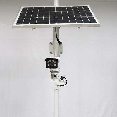 China Fast Installation 80W 4G Outdoor Wireless Solar Security Camera With Solar Power System for sale