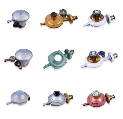 China Zinc/Alu Customized High Quality Safety LPG Regulator, Zinc Alloy Gas Valve With Child Lock Switch Regulator for sale