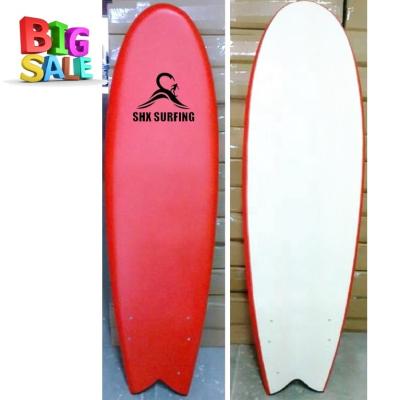 China SHX Unisex Durable High Soft Top Surfboard With With Fish Tail for sale