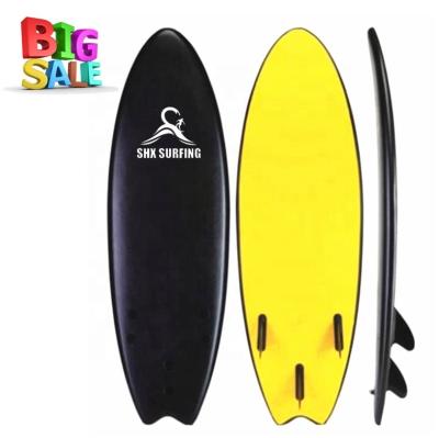 China Unisex Super Durable Heated Soft Surf Board With Color HDPE Bottom for sale