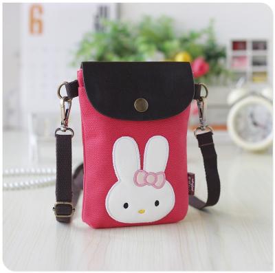 China Handled Cute 3 Layers Women's Fashion Canvas Small Messenger Sling Bag For Girls for sale