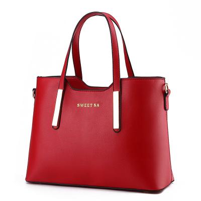 China Customized Leather Moisture Proof Handbag PU Leather Colorful Handbag For Women for sale