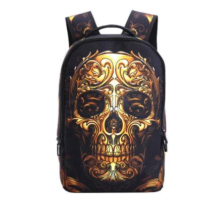 China With USB Fashion Student Individual 3D Skull Backpack Animal 3D Model Backpack Amazon for sale