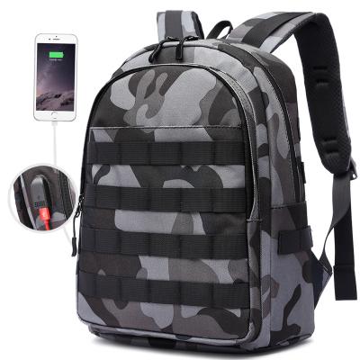 China With USB H1Z1 The Same Camouflage Backpack PUBG Waterproof Outdoor Tactical Backpack for sale