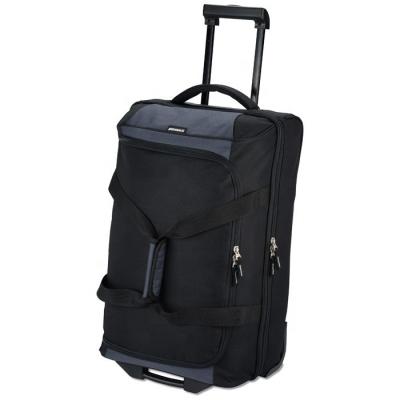 China 2019 Fashion Recyclable Polyester Fleece With Wheels Large Capacity Travel Luggage Bag for sale