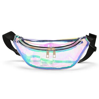 China Transparent Water Proof Laser Fanny Pack With Magic Color Waterproof Beach Bag, Multifunctional Lady's Bag for sale