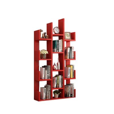 China New Space Saver Hot Sale Modern Design Cheap High Quality Wooden Bookcase for sale