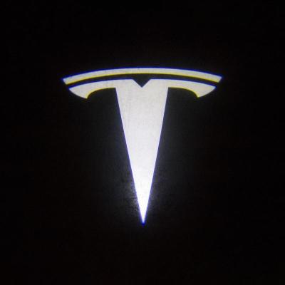 China Hot Selling Alloy Car Welcome Lights Lamp Door LED Light For Tesla Model 2021 3/Y for sale