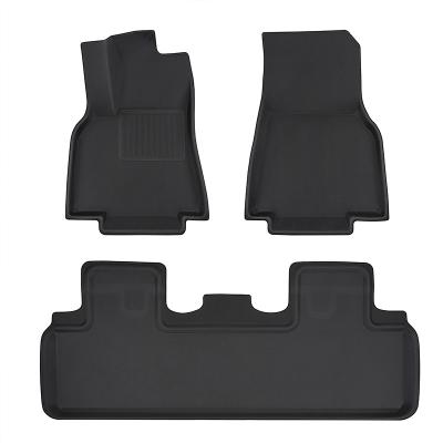 China Environmental Friendly and Odorless Fully Surrounded Special Foot Pad for 2021 2022 Tesla Model Y Waterproof Non-Slip Trunk Floor Mats XPE Strips Modified Accessories for sale