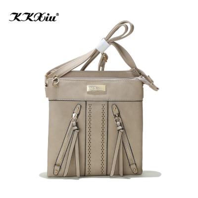 China 2020 Cross - Outlet Hollow Pattern PU Leather Multiple Pockets Hot Selling Amazon Leather Body Bags For Women for sale