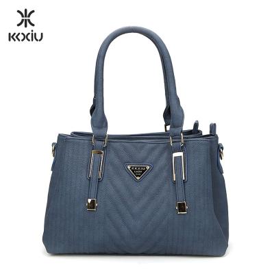 China Topstitching New Pattern Factory Fashion 2019 Luxury PU Export Dubai Leather Women Bag With Custom Logo for sale