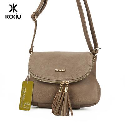 China 2019 New Design 2019 New Design Tassel Sling Bag Bilateral Wide Strap Mini PU Shoulder Bag for sale