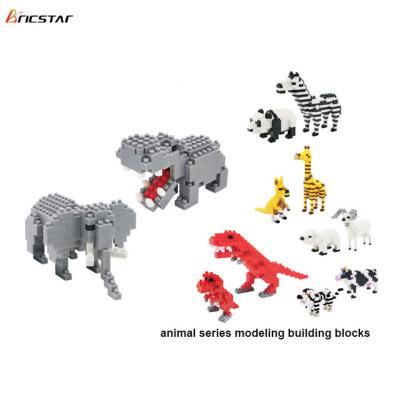 China Sale 2 in 1 Mini 3d Animal Blocks Hot Products Plastic Block Brick Set, Children's Building Toy Bricstar Top Building Blocks for sale