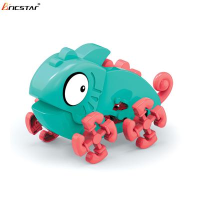 China Newest Toy Building Set DIY Bricstar Electric Educational Creative Children's Stem Toys Assemble Chameleon Block Toys for sale