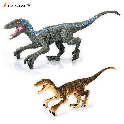 China 3D Simulation Eyes and Howl Sound and Footsteps Bricstar Hot Selling Kids Dinosaur Toy 2.4G 3D Simulation Eyes Remote Control Dinosaur Toys with Sound and Light for sale