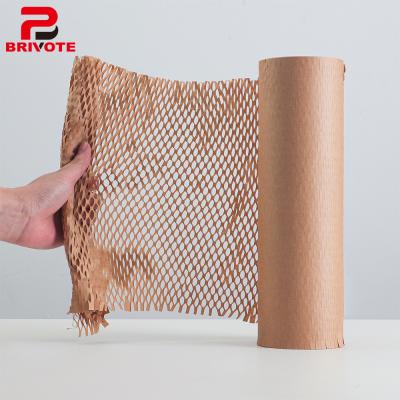 China Alternative Biodegradable Sustainable Wrap Honeycomb Paper Making Machine Cushioning Wrapping Paper Mailer For Mobile Shipping Suppliers for sale