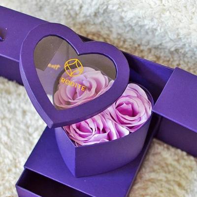 China Wholesaleflowerboxes handmade for clear roses bouquet flowers gift packaging flower boxes i love you for sale