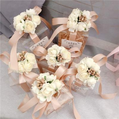 China Handmade Long Flower Box Dried Shipping Boxes Packaging Bouquets Flowers Round Rose Custom Infinity Flower Box for sale