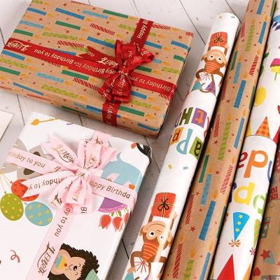 China Moisture Proof MSD Gift Package for Christmas Holiday Daily Party Kraft Art Wrapping Paper for sale