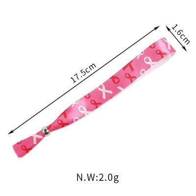 China MSD Personalized Satin Printed Ribbon Lanyard Wrist Belt with Bead For Decoration for sale