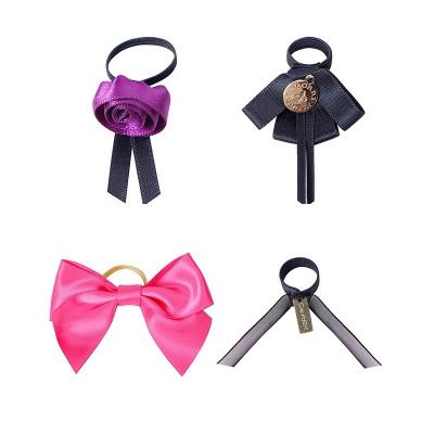 China MSD Customized Pull Bow for Perfume Bottle Pre Tied Decorative Ribbon Bows for sale