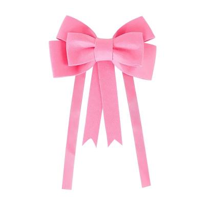 China MSD Ribbon Pre Non-Woven Pink Bow 28 cm Craft Bows For Wedding Ceremony Decoration Bow for sale