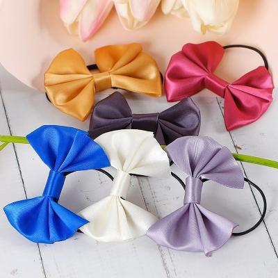 China Customized Hair Accessories Baby Girls Satin Ribbon Bows Hair Bow Clips for sale