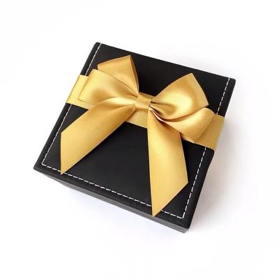 China Polyester Occasion Bottle Decoration Pre Tied Satin Gift Ribbon Bow for Gift Box Packaging for sale