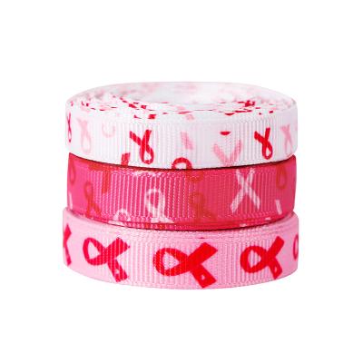 China Wired Burlap Ribbon for Wreath Decoration MSD 50mm Custom Pink and White Satin Printed Ribbons for sale