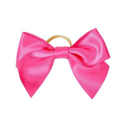 China Ribbon Bow Style MSD OEM Gift Bow Perfume Bottle Bows with Elastic Pre Tied Ribbon Bows for sale