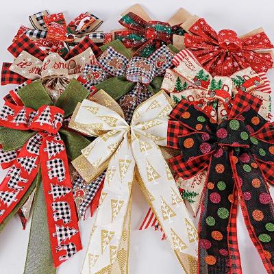 China MSD Ribbon Presents Large Christmas Bow Wire Edge Ribbon for 28cm*52cm Decoration for sale