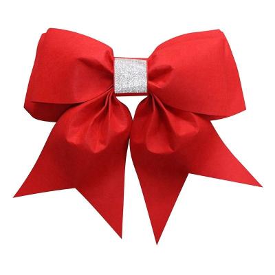 China Large Bows for Car Decoration Giant Red Car Bows in Eye-Catching Floral Design for sale