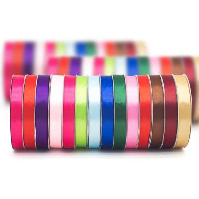 China Custom Single Face High Tenacity Polyester Satin Ribbon for Gift Packaging in Bulk for sale