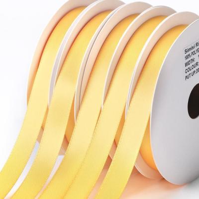 China 22mm 7/8' Polyester Satin Ribbon Color Chart for Garment Production Time 5-15 Days for sale