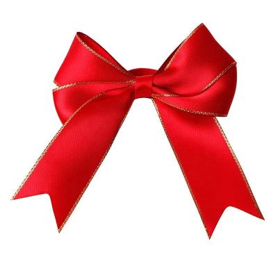 China Stretch Loop Satin Ribbon Bow for Perfume Bottle Neck in Red or Customized Performance for sale