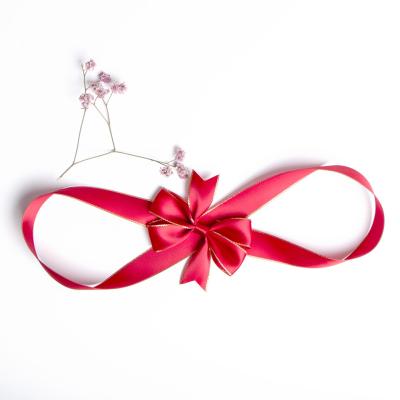 China Customizable Satin Elastic Pre-Tied Ribbon Bows for Gift Wrapping Unit 0.03-0.2 USD for sale