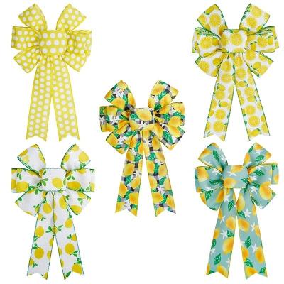 China Summer Spring Burlap Ribbon Bow for Holiday Decoration and Custom Made DIY Projects for sale