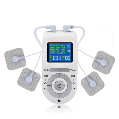 China Ten Eletric Modes 12 Pads Massager Machine Unit Pain Relief Pulse Massage EMS ABS Muscle Stimulation Electric Ten Wire Stimulator for sale