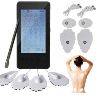 China Body Muscle Therapy Ten Unit 28 Massager Mode-Electric Adjustable Light Pain Relief LCD Display Silver Gray Compact for sale