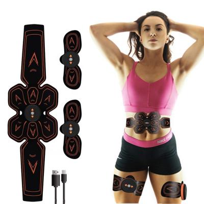 China Comfortable Bodybuilding Vibration ABS Stimulator EMS Abdomen Muscle Trainer Body Slimming Loss Exercise Fitness Belt for sale