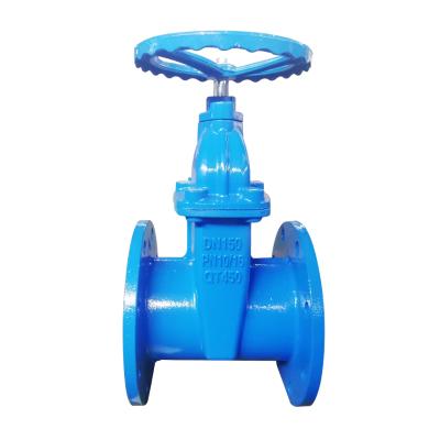 China DI DIN F4 , F5 Control Water Cast Iron Gate Valves Flanged Resilient Seated Short Gate Valve Model for sale