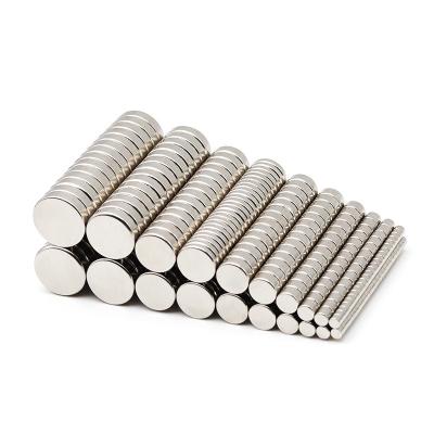 China Industrial Magnet Super Powerful Neodymium Magnet Super Strong Nickel Coated N35 N38 N52 Small Round Ndfeb Magnet for sale