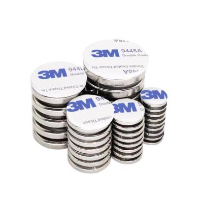 China Small n35 N52 Industrial Magnet Neodymium Neodymium Ndfeb Round Disc Rare Earth Magnet Circular Disc Round Magnet Magneet With Adhesive for sale