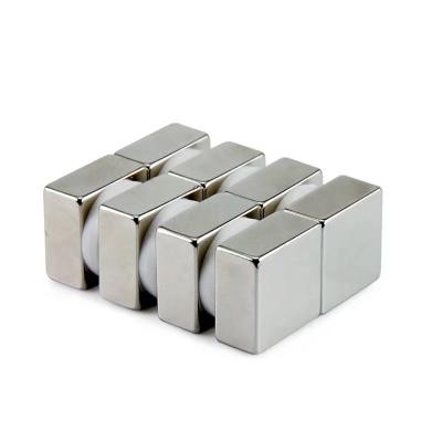 China Industrial Neodymium Magnet Metal Rare Earth Magnet Neodymium Bar Block Super Strong Magnets With Double Sided Adhesive for sale