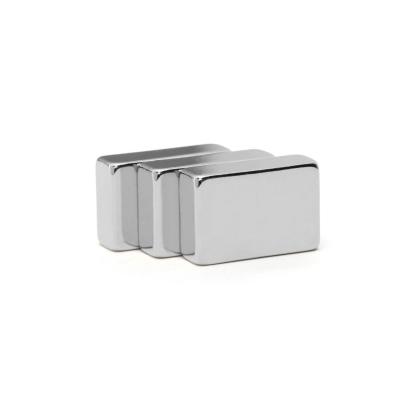 China Industrial Magnet N35N42 N45 N48 N52 NdFeB Super Strong Permanent Square Block Rectangle Neodymium Magnets for sale