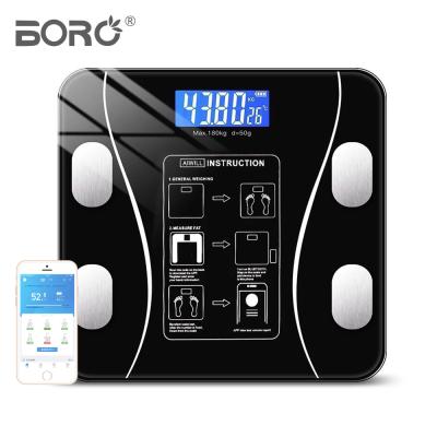 China Electronic Bathroom Scales Digital Bathroom Body Weight with Fat BMI Composition Analyzer Measurement Scales for sale