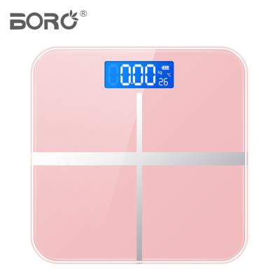 China Hot Selling Bathroom Scales Bathroom Weighing Household Digital High Quality Tempered Glass Scale Smart Digital Electronic Scale for sale