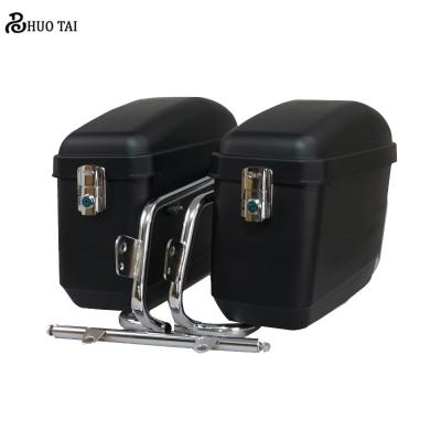 China Universal Large Capacity Side Motorcycle K9 ABS Material Case Trunk Luggage Case Motorcycle Side Box With Side Box Bracket for sale