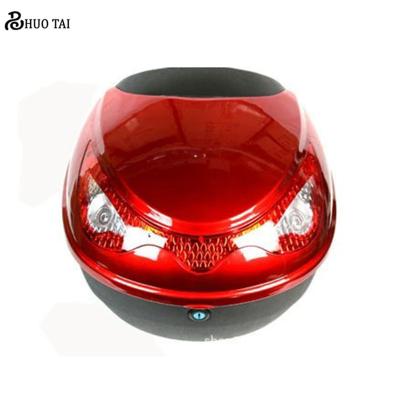 China Fasion 28L PP Material Baked Paint Motorcycle Trunk Fasion Motorcycle Tail Box Scooter Rear Box Can Fit Full Helmet for sale