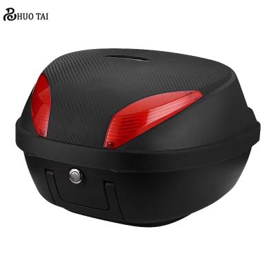 China Fashion Top Quality 42L PP Universal Large Space Storage Tail Box Motorcycle Trunk Can Fit Half Helmet And Full Helmet for sale